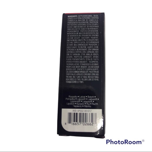 KVD Kat Von D Studded Kiss Creme Lipstick ADORA metallic golden red glam goth - Picture 4 of 8